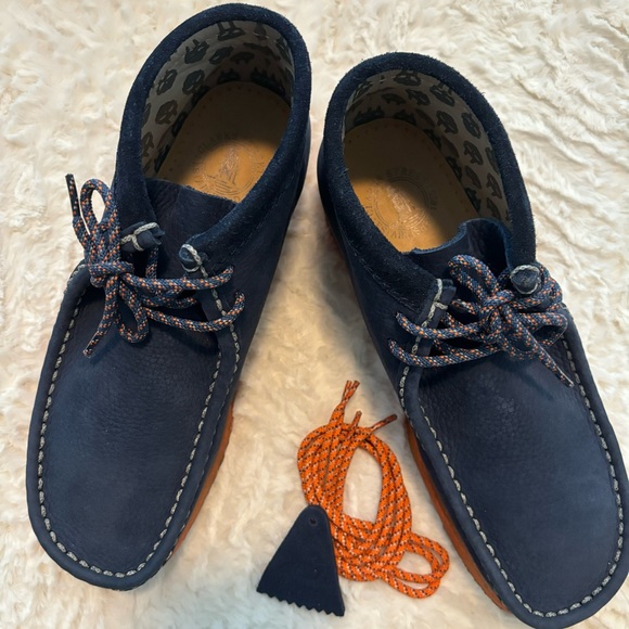 😷 Mf Doom X Clarks Wallabee Boot (Navy) Men’s 9 Wmns 10.5 RARE 😷 - Picture 6 of 15
